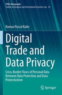 Enlarge image Cover: Digital Trade and Data Privacy - Springer