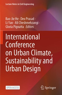 Enlarge image Cover: International Conference on Urban Climate, Sustainability and Urban Design - Springer