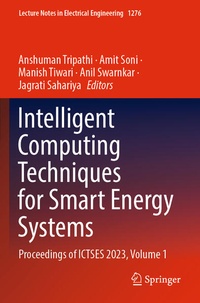 Enlarge image Cover: Intelligent Computing Techniques for Smart Energy Systems - Springer