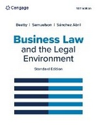 Abbildung von: Business Law and the Legal Environment, Standard Edition - South-Western College Publishing
