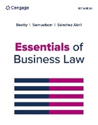 Abbildung von: Essentials of Business Law - South-Western College Publishing
