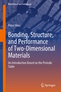 Cover: Bonding, Structure, and Performance of Two-Dimensional Materials - Springer