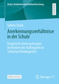 Cover: Anerkennungsverh&auml;ltnisse in der Schule - Springer VS