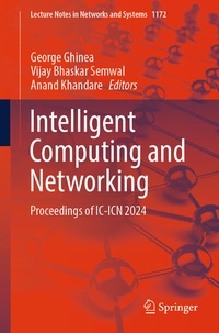 Enlarge image Cover: Intelligent Computing and Networking - Springer