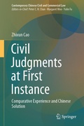 Abbildung von: Civil Judgments at First Instance - Springer