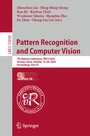 Cover: Pattern Recognition and Computer Vision - Springer