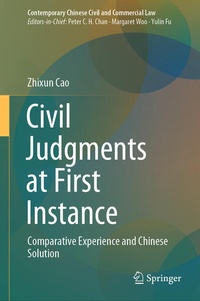 Abbildung von: Civil Judgments at First Instance - Springer
