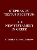 Cover: Stephanus' Textus Receptus of 1550 - Independently Published