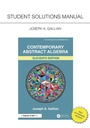Cover: Student Solutions Manual for Gallian's Contemporary Abstract Algebra - Chapman & Hall/CRC