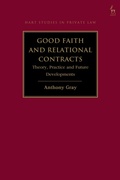 Cover: Good Faith and Relational Contracts, Volume 1 - Hart Publishing