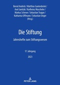 Cover: Die Stiftung - Peter Lang Verlag