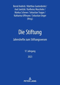 Enlarge image Cover: Die Stiftung - Peter Lang Verlag