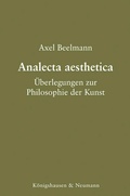 Cover: Analecta aesthetica - K&ouml;nigshausen & Neumann