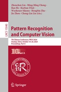Cover: Pattern Recognition and Computer Vision - Springer