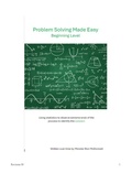 Cover: Problem Solving Made Easy Beginning Level - Minister Ron McDonnell