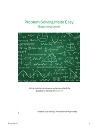 Enlarge image Cover: Problem Solving Made Easy Beginning Level - Minister Ron McDonnell