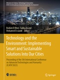 Cover: Technology and the Environment: Implementing Smart and Sustainable Solutions into Our Cities - Springer