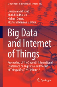 Enlarge image Cover: Big Data and Internet of Things - Springer