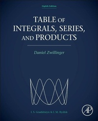 Enlarge image Cover: Table of Integrals, Series, and Products - Academic Press
