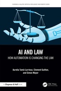 Cover: AI and Law - Chapman and Hall
