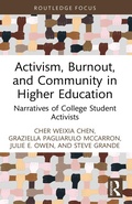 Cover: Activism, Burnout, and Community in Higher Education - Routledge