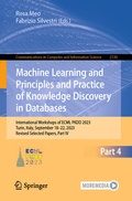 Cover: Machine Learning and Principles and Practice of Knowledge Discovery in Databases - Springer