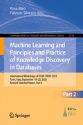 Cover: Machine Learning and Principles and Practice of Knowledge Discovery in Databases - Springer