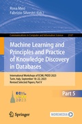 Cover: Machine Learning and Principles and Practice of Knowledge Discovery in Databases - Springer