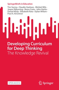 Enlarge image Cover: Developing Curriculum for Deep Thinking - Springer