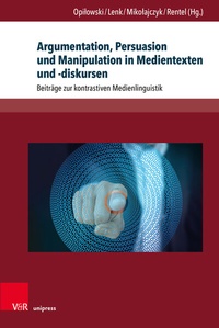 Abbildung von: Argumentation, Persuasion und Manipulation in Medientexten und -diskursen - Brill Deutschland