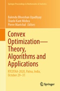 Cover: Convex Optimization-Theory, Algorithms and Applications - Springer