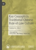 Cover: Key Concepts in Traditional Chinese Rule-of-Law Culture - Palgrave Macmillan