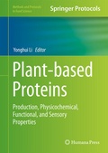 Cover: Plant-Based Proteins - Springer