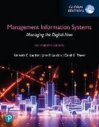 Abbildung von: Management Information Systems: Managing the Digital Firm, Global Edition (Book) - Pearson Education Limited