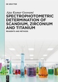 Cover: Spectrophotometric Determination of Scandium, Zirconium and Titanium - De Gruyter