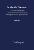 Cover: Correspondance g&eacute;n&eacute;rale 1828 - De Gruyter