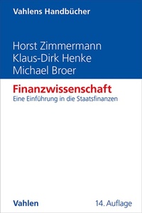 Bild: Finanzwissenschaft - Vahlen