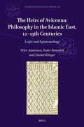 Cover: The Heirs of Avicenna: Philosophy in the Islamic East, 12-13th Centuries - Brill