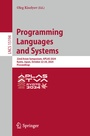 Cover: Programming Languages and Systems - Springer