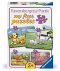 Cover: Kinderpuzzle 2, 4, 6, 8 Teile - Kleine Bauernhoftiere - Ravensburger