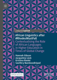 Enlarge image Cover: African Linguistics after #RhodesMustFall - Palgrave Macmillan