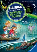Cover: Die Jagd nach dem magischen Detektivkoffer, Band 8 - Ein Hai im Badesee - Ravensburger