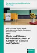 Cover: Macht und Wissen - kritische Reflexionen im Kontext von Inklusion und Exklusion - Verlag Julius Klinkhardt
