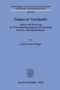 Abbildung von: Frauen in Vorstände! - Duncker & Humblot