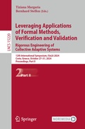Cover: Leveraging Applications of Formal Methods, Verification and Validation. Rigorous Engineering of Collective Adaptive Systems - Springer