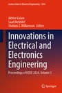 Cover: Innovations in Electrical and Electronics Engineering - Springer