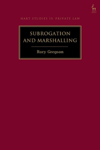 Abbildung von: Subrogation and Marshalling - Hart Publishing