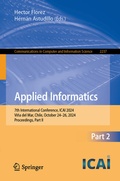 Cover: Applied Informatics - Springer