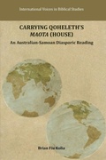 Cover: Carrying Qoheleth's Maota (House) - Society of Biblical Literature