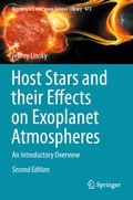 Cover: Host Stars and their Effects on Exoplanet Atmospheres - Springer